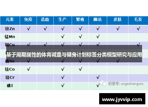 基于周期属性的体育减重与健身计划标签分类模型研究与应用